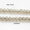 Crystal Glass Beads Strands GLAA-D032-2.5x2-25-1