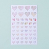 Heart Pattern Decorative Labels Stickers DIY-L030-08B-2