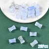 20Pcs Transparent Acrylic Beads Ink Wind Gradient Effect OACR-YW0003-20G-1