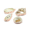 Natural Geode Agate Druzy Slice Pendants G-L461-04A-4