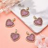 5Pcs Eco-Friendly Brass Micro Pave Cubic Zirconia Pendants KK-SZ0005-68-4