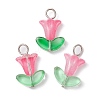 10Pcs Glass Pendants PALLOY-JF02320-01A-1
