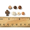 Natural Wenge Wood Beads DIY-FS0006-70-5