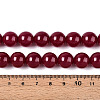 Lab Grown Red Corundum Beads Strands G-N351-01A-01-4