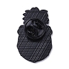 Black Alloy Brooches JEWB-G035-05D-2