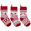 3Pcs 3 Styles Wool Yarn Knitted Hanging Christmas Stockings FEPA-SP0001-04A-1