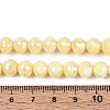 Anti-Tarnish Electroplate Glass Beads Strands LS-GLAA-N056-8mm-05-4