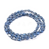 Electroplate Glass Beads Strands EGLA-G036-A-FR01-2