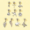 10Pcs 10 Styles Tibetan Style Alloy European Dangle Charms PALLOY-FZ00005-6