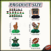 2Bags 2 Styles  Sports Paper Rugby Display Decorations AJEW-ME0002-86-2