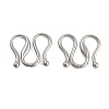 Non-Tarnish 304 Stainless Steel S-Hook Clasps STAS-L082-005P-1