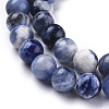 Natural Sodalite Beads Strands G-K410-02-6mm-3