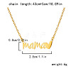 Mother's Day 304 Stainless Steel Word Mama Pendant Necklaces for Women FS-WG8A099-03-1