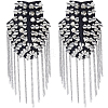 Vintage Iron Tassel Epaulette AJEW-CY0002-76P-1