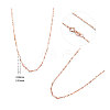 SHEGRACE 925 Sterling Silver Chain Necklaces JN735B-2