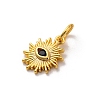 Brass Micro Pave Cubic Zirconia Charms KK-U033-04G-02-2