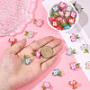 50Pcs 5 Colors Transparent Acrylic Pendants TACR-SC0001-50-4
