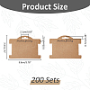 100Pcs Paper Bracelet Display Cards CDIS-WH0027-11B-02-2