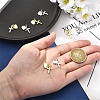 8Pcs 2 Colors Rack Plating Brass Pendants KK-YW0003-70-5