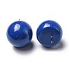 Resin Half Round Stud Earrings with 304 Stainless Steel Pins EJEW-D056-03P-3