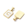 Ion Plating(IP) 304 Stainless Steel Pave Shell Pendants STAS-G327-01G-C-2
