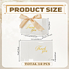 10Pcs Gold Stamping Thank You Printed Paper Candy Gift Packaging Boxes with Ribbon CON-LP0001-12-2