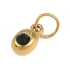 Birthstone 304 Stainless Steel Rhinestone Pendants STAS-L312-02G-02-2