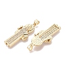 Religion Brass Micro Pave Clear Cubic Zirconia Pendants KK-N287-46F-G-2