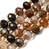 Natural Banded Agate Beads Strands G-D105-B13-5