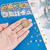 240Pcs 12 Style Alloy & Iron & Brass Bead Caps DIY-AR0003-74-3