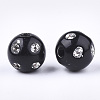 Plating Acrylic Beads PACR-S186-10mm-A01-2