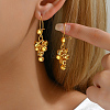 Fashionable Brass Cluster Earrings IT7208-1