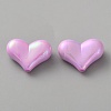 Electroplate Opaque Acrylic Beads MACR-WH0010-38F-1