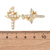 Brass Micro Pave Cubic Zirconia Pendants KK-C143-43A-G01-3
