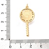 Brass Micro Pave Cubic Zirconia Pendants KK-U076-04G-03-3
