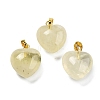 Natural Lemon Quartz Pendants G-J386-H18-G-1
