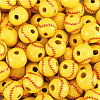 100Pcs Dyed Wood Beads WOOD-CW0001-06-3