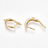 Brass Hoop Earring Findings with Latch Back Closure LS-X-KK-S350-072G-3