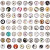 Printed Picture Glass Cabochons GGLA-PH0005-25mm-003-1
