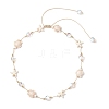 Ocean Starfish Turtle Synthetic Turquoise & Round Moonstone Beaded Adjustable Waxed Nylon Cord Necklaces for Women NJEW-TA00234-2