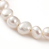 Natural Cultured Freshwater Pearl Beaded Anklets Sets AJEW-AN00386-3