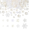 500Pcs 10 Styles ABS Plastic & Acrylic Imitation Pearl Bead Caps OACR-YW0004-12-1