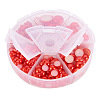 1Box ABS Plastic Imitation Pearl Dome Cabochons SACR-PH0001-09-5
