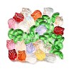 40Pcs 2 Styles Transparent Glass Beads GLAA-FP0001-26-5