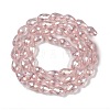 Transparent Electroplate Glass Beads Strands LS-EGLA-N013-T8mm-B18-2