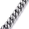 304 Stainless Steel Curb Chains Bracelets BJEW-E346-19P-2