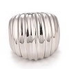 Non-Tarnish 304 Stainless Steel Textured Chunky Ring for Men Women RJEW-B040-17P-2