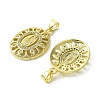 Brass Micro Pave Cubic Zirconia Pendants KK-H472-53J-G-2