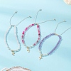 Mixed Stone Braided Bead Bracelets BJEW-JB12958-01-1