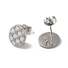 304 Stainless Stud Earring Findings STAS-M314-01A-P-2